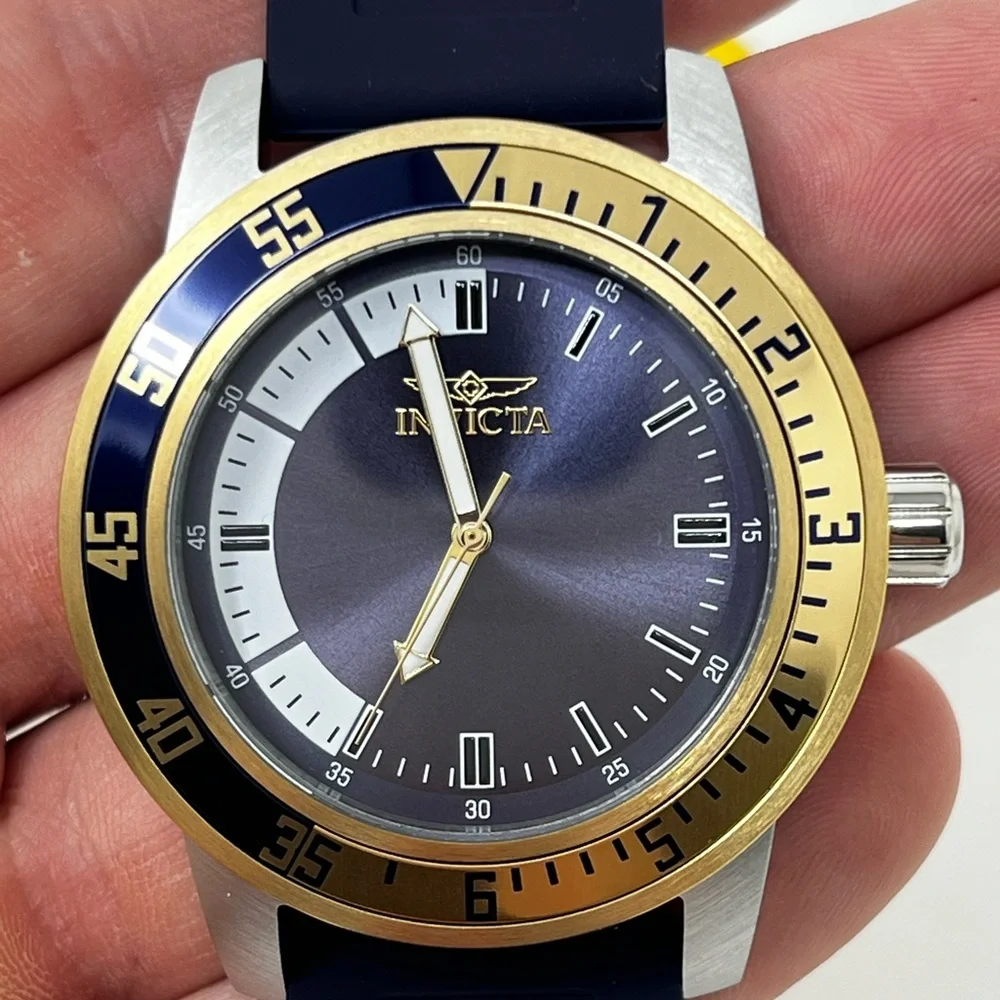 Invicta Specialty 12847 Men's Watch 45mm Blue Silicone Band‎ New w/ Box